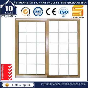 Latest Design Double Glazing Aluminum Sliding Window /Grill Designed Aluminium Window